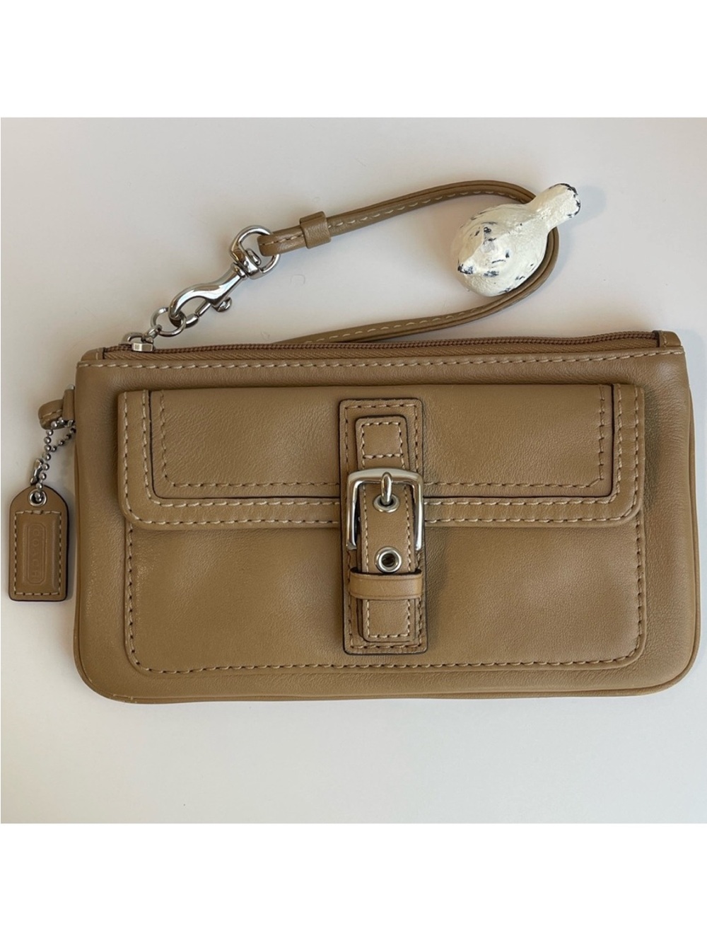 COACH Vintage Leather Wristlet